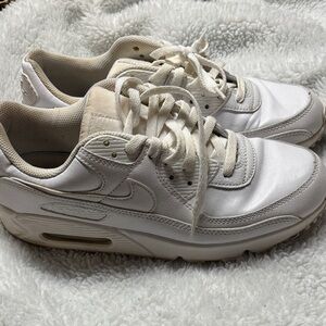 Nike White Lace-Up Sneakers